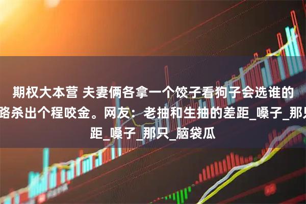 期权大本营 夫妻俩各拿一个饺子看狗子会选谁的,结果半路杀出个程咬金。网友:老抽和生抽的差距_嗓子_那只_脑袋瓜